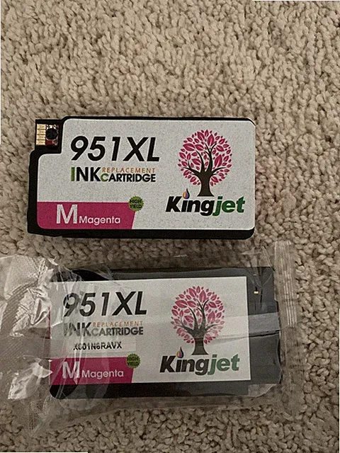 2 Magenta Pink Printer Ink