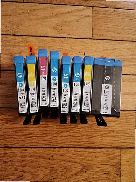 8 Assorted PRINTER INKs FOR H/P OFFICE JET PRO