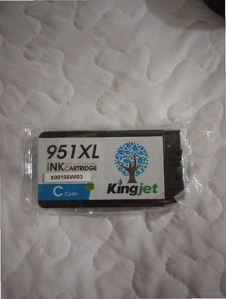 951XL Replacement Ink Cartridge Cyan High Yield Kingjet Printer Ink