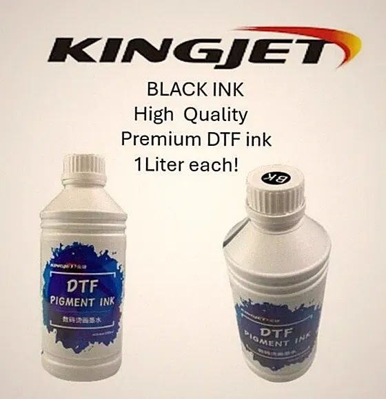 BLACK INK (1L of each bottle) ! DTF premium Quality ink for dtf
