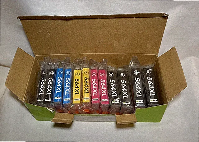 Box of 12 Kingjet For HP 564 XL High Performance Ink Cartridges Replacement READ