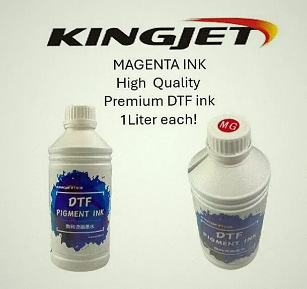MAGENTA INK (1L of each bottle) ! DTF premium Quality ink for dtf